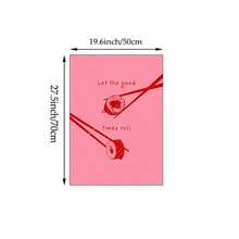 1/2幅极简粉色墙面艺术画“尽情享受美好时光”帆布画，马提尼酒海报，派对及鸡尾酒装饰，适用于客厅、酒吧，可作为礼物赠送朋友，有框/无框可选 - 彩色 - 查看 18