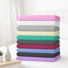 Sábana Bajera 100% POLIESTER -  Bolsillo Profundo 27cm  Suave y Transpirable - Cama 90-105-135-150-180 - Gris claro 2 - Ver 6
