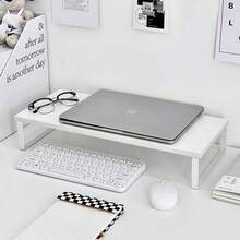 1个桌面电脑显示器支架增高架，返校必备，显示器增高架，台式电脑显示器支架架，办公桌收纳整理架，桌面配件 - 彩色 - 查看 13