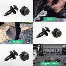 900Pcs Car Body Trim Clips Plastic Push Pin Rivet Screw Panel Fasteners Interior - Black - View 5