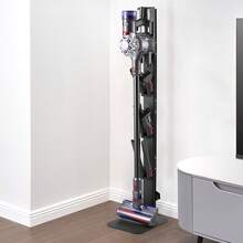 Vacuum Stand, Compatible With G5 V15 V12 V11 V10 V8 V7 V6 Series Upright Vacuums Cleaners & Accessories, Stable Vacuum Stand Holder With 6 Hooks And Non-Slip Footpads, Black - with 6 Hooks and Non-slip Footpads, Black - 查看 9