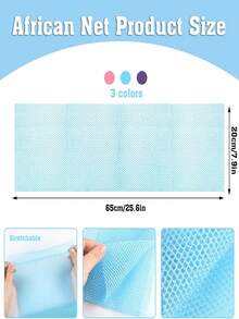 2pcs African Mesh Sponge Exfoliating Gloves Set, Natural African Exfoliating Sponge, Quick Drying, 100% Nylon, Gentle Exfoliation, Suitable For Daily Use. The Set Includes 1 Shower Sponge/Body Scrubber And 1 Pair Of Exfoliating Gloves, Can Be Used As Adult Christmas Gift.