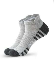 24/12 Pairs Men's Short Socks, High Quality Low-Cut Ankle Socks, Mesh Breathable, Versatile Casual Men's Boat Socks - Multicolor - View 2