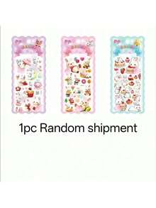 新款可爱兔子减压挤压玩具贴纸 - 彩色 - 查看 10