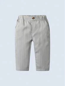 BOARNSEORL 3pcs Young Boys Gentleman Outfit - Long Sleeve Shirt With Bowknot, Gray Vest And Gray Pants, Fashionable, Suitable For Birthday Party, Wedding, Family Gathering, Valentine's Day - Grey - View 9