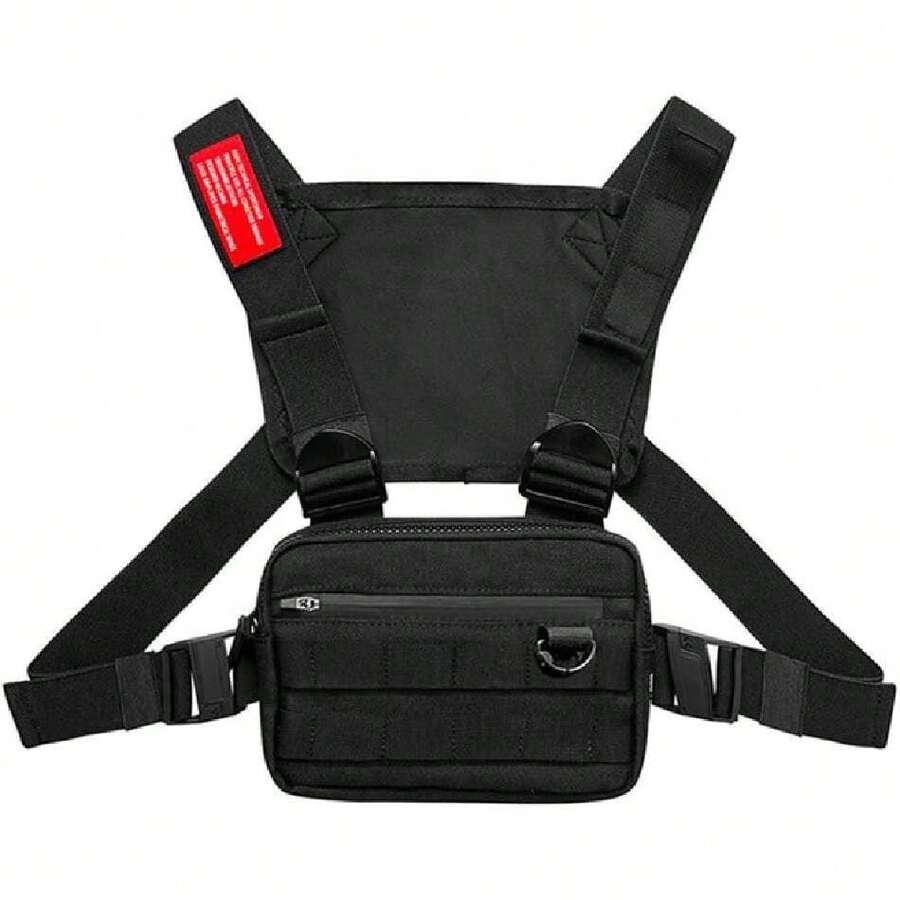 Bolso Táctico Multifuncional para Hombres,Bolsa de pecho multifuncional, chaleco para correr, ChestPack, Bolsa deportiva de tela Oxford con múltiples bolsillos para hombres y mujeres,36785123 - Multicolor - Ver 1
