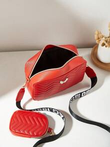 Women's Butterfly Shoulder Bag, Quilted Crossbody Bag, Small Pouch Wallet