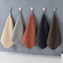 5 Stücke ultra-weiche, schnell trocknende Handtücher - hochabsorbierend, hautfreundlicher Korallenfleece, vielseitig einsetzbar 30 x 30 cm, geeignet für Küche, Bad, Esszimmer, Outdoor - Verschiedenfarbig - Übersicht 4