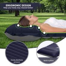 PACOONE Ultralight Self-Inflating Air Mattress Thicken Sleeping Pad Splicing Inflatable Bed Beach Picnic Mat Camping Tent Air Cushion - Multicolor - View 6