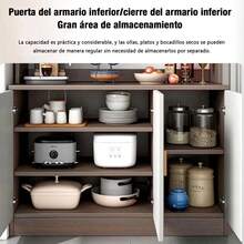 Gabinete De Cocina Integral Moderno, 6 Puertas, 3 Pisos,gris - Gris - Ver 6