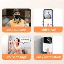 Video Camera, Intelligent Body Detection, Cloud Storage, Real-Time View, Two-Way Audio, Infrared Night Vision, Battery Powered, Monitoring - White - View 7