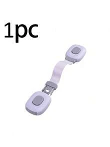 Drawer Lock, Safety Lock, Protective Drawer Lock, Anti-Pinch Multi-Function Lock, Drawer Toilet Lock, Cabinet Door Lock (For Protection), Single Bar Button Operation, No Drilling Installation, Multi-Function Anti-Pinch Door Lock, Refrigerator Door Lock. - Multicolor - View 7