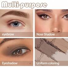 K'APEINE 三合一修容高光盘 - 哑光古铜高光套装 | 持久易晕染，适合浅/中/深肤色 | 日常淡妆修容盘 - 棕 - 查看 5