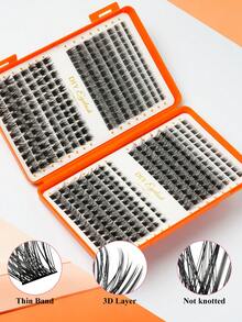 392pcs/Set False Eyelashes DIY Kit | Over 10 Styles, Includes Glue, Makeup Remover And Application Tools - Featuring False Lashes, Glue, Makeup Remover, Tweezers And Brush, Suitable For Professionals And Beginners, Convenient For Home Use, Starter Eyelash Kit - Nhiều màu - Xem 5