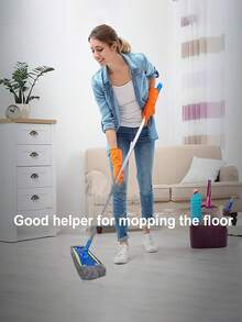 10pcs Soft, Reusable Indoor Dust Cleaning Slippers With Elastic Band - Easy Floor Cleaning Mop Head Attachment - Multicolor - View 12