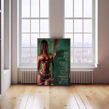 1 Stück rahmenloses Wanddekobild, TYLA Album Cover Promotionsposter, Geschenk für Musikfans, geeignet für Raumdekoration, Wandkunst, Wanddekoration, Badezimmerdekoration - Verschiedenfarbig - Übersicht 3