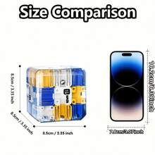 Cubo de laberinto 3D, juguete educativo STEM. Cubo rotativo activo que ayuda al entrenamiento cerebral y al pensamiento crítico. Juego de rompecabezas desafiante que cultiva la lógica espacial y la paciencia. Regalo de cumpleaños y Navidad perfecto para niños y niñas. - Multicolor - Ver 9