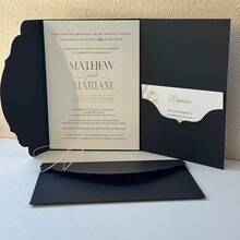 10pcs Pocket Wedding Invitation Envelopes, Also Suitable For Engagement, Quinceañera, Christening And Other Simple Invitations, 5*7 Inch Invitations, DIY Invitations, Invitation Cards, Customized Pockets - Multicolor - View 7