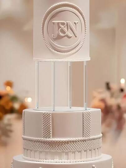 1个亚克力蛋糕展示架，圆形蛋糕架，适用于甜品桌，透明纸杯蛋糕架，适用于生日派对、婚礼活动蛋糕、糕点、糖果和披萨展示