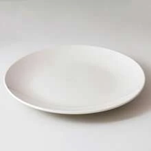GLAZE Set Of 6 Flat White Ceramic Plates Measuring 23 Cm. - White - View 4