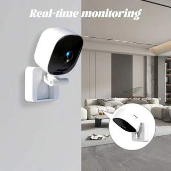 1 pieza Cámara doméstica mini HD, con función de visión nocturna, intercomunicador bidireccional de larga distancia, alarma móvil y función de alarma de detección de movimiento, punto de acceso incorporado, sin batería, alimentación a través de USB, adecuada para doméstica y cámara de inalámbrica para exteriores.