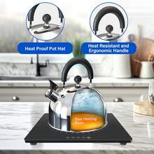 Botella de acero inoxidable duradera de 3 litros con silbato para acampada, con asa plegable, tetera con silbato para fogones, acero inoxidable de grado alimentario, tetera con silbato de acero inoxidable, cafetera, para interior y exterior, acampada, senderismo, picnic, botella de acero inoxidable con silbato para acampada, tetera ligera: apta para fogones eléctricos, de convección, cerámicos y de gas, esta tetera se puede utilizar casi en cualquier momento y en cualquier lugar. - Plateado - Ver 11