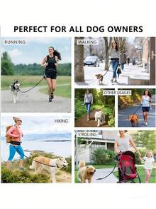 This Single-Pack Pet-Friendly Sports And Running Waist Pack Features A Zipper, High-Elastic Nylon Construction, A Solid Color, And Is Multifunctional. It Includes A Waterproof Pocket For Your Phone, Is Unisex, And Is Suitable For Outdoor Hiking, Outdoor Activities, Jogging, And Training With Your Pet. (Pet Supplies) - Multicolor - View 4