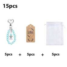 15/30pcs Angel Keychain With Gift Bag And Thank You Card, Baptism, Bridal Shower, Gender Reveal Party, Guardian Angel Keychain Wedding Bride Favor, Party Gifts, Holiday, Valentine's Day Appreciation - Multicolor - View 14
