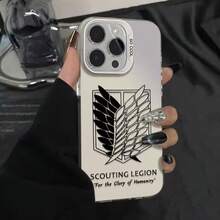 Fundas exclusivas para teléfonos, diseño de patrón de ala y escudo, resistentes a la suciedad, elegantes y modernas, para for  16/17, 16 Plus, 16 Pro, 16 Pro Max, for  15, 15 Plus, 15 Pro, 15 Pro Max, 14, 14 Plus, 14 Pro, 14 Pro Max, 13, 13 Pro, 13 Pro Max, 12, 12 Pro, 12 Pro Max, 11, 11 Pro Max, 7, 8, X, XS. - Blanco - Ver 2