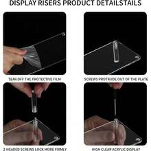 Acrylic Transparent Tiered Display Stand, Wine Glass Display Rack, Paper Cup & Cupcake Display Stand, Tabletop Shelf Stand For Holiday Party Desserts - Clear - View 5