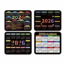 2026年日历鼠标垫，锁边鼠标垫，带节假日提醒，日历桌面垫，防滑桌面垫，防滑橡胶底，可水洗且不易褪色，办公桌垫 - 彩色 - 查看 9