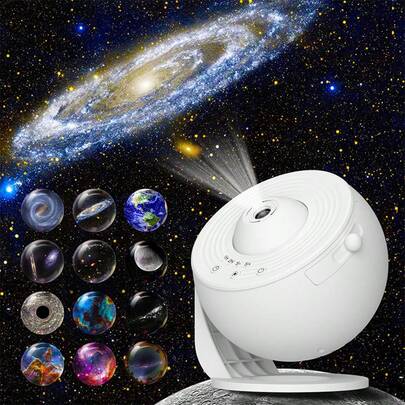 12-In-1 Smart Star Projector, With Timer And 3-Button Control, 360° Rotating Planetarium Ceiling Night Light Projector, Ceiling Lamp, Gift, Room Decor