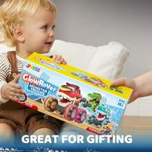 JOYIN 3 Bolsas de Juguetes para Camiones Monstruos-Coche resplandeciente para niños pequeños Activado por Deportes-Rueda de relámpago para Pedales de Monstruos-Presione y Vaya a un automóvil - como en la foto - Ver 6