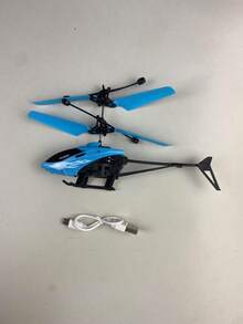 1 Set de Juguete Helicóptero con Control Remoto, Adecuado como Regalo Educativo para Niños y Niñas, Despegue y Aterrizaje Vertical, Función de Detección de Viento, Sin Necesidad de Control Remoto, Color Aleatorio para Algunos Accesorios - Multicolor - Ver 14
