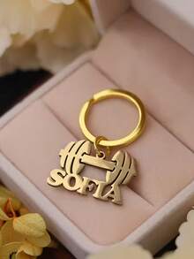 Móc khóa tạ tập thể hình tùy chỉnh, móc khóa tạ tập thể hình cá nhân hóa dành cho cả nam và nữ, quà tặng tạ tập thể hình. - Nhiều màu - Xem 2