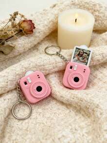 Customizable Photo Camera Keychain, Personalized Photo, Personalized Commemorative Accessories, Personalized Mini Camera Keychain, Customized Photo Gift, Valentine's Day Gift, Couple Gift, Memorable Thanksgiving Gift For Special Occasions - Multicolor - View 2
