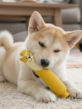 1 pieza Juguete de perro salchicha chillón, juguete de masticación para perros para limpieza dental y alivio del aburrimiento, juguete de látex para perros