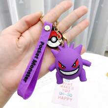 Pokemon Keychain, Cartoon Character Pikachu & Charmander Themed Keyring, Fashion Bag Charm Accessory, Gift - Multicolor - View 8