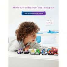 Spin Master The Mighty Movie - 7 Packs Racing Cars With Exclusive Mayor Humdinger Toy Car, Licensed Kids Toy Set For Ages 3+ ( Edges, Birthday Gift Box)​​