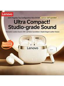 Lenovo EA169 藍牙耳機 半入耳式貼合設計搭配石墨烯單元 智慧型觸控手勢便利操作 清晰人聲與澎湃低音兼顧 雙耳單耳模式靈活切換應對多場景 - 黑色 - 查看 2