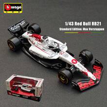 Bburago 1:43 Oracle Red Bull Racing RB21 (#1 Max Verstappen) - White (2025 Japanese Grand Prix) (E&R Exclusive) - Detailed Collectible Model, Recommended As A New Year/Birthday Gift For Boys