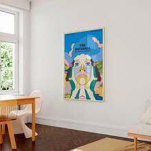 1 Pc The National Concert Poster _ Bill Graham Civic Auditorium, Music Art Print _ Unique Music Gift -Posters Canvas Painting Wall Arts Room Home Decoration Unframed - Multicolor - View 2