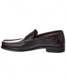 Bruno Magli Tonio Leather Loafer - 黑色 - 查看 3