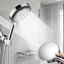 Large Panel Shower Head, 8-Setting Adjustable Shower Head With High Pressure, 8 Water Spray Modes (Rain/Massage/Mist/Mixed Etc.), Glossy Anti-Slip Handle, Universal Bathroom Shower Head, Easy Installation, Anti-Slip Handle, Home Bathroom Shower Head - Multicolor - View 2