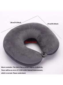 1pc U-Shaped Car Neck Pillow, Soft And Comfortable Outdoor Travel Pillow, Home And Office Neck Pillow, Travel Neck Pillow, Removable U-Shaped Pillow, Cervical Pillow, Pillow Core Filling, Travel Accessory. Suitable For Travel, Car Journeys, Home, Office - Multicolor - View 5