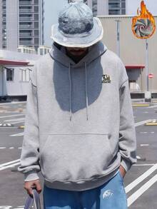 2025 Otoño Invierno Nueva Sudadera con Capucha Suelta para Hombre, Impresión de Calavera y Cámara, Manga Larga, Top Deportivo Casual, Versátil, Marca de Moda, Estilo de Calle, Chaqueta Cálida y Elegante para Jóvenes Estudiantes - Negro - Ver 9