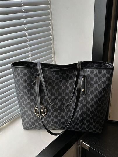 1pc Fashionable Large Capacity Waterproof Business Casual Style Solid Color PU Leather Women Backpack/Shoulder Bag, Suitable For Girls, Women, College Students, Beginners And Office Workers, Great For Work, Business, Commuting And School