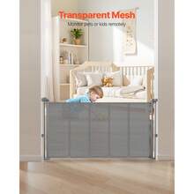 Baby Protection Gate - Grau 55 Zoll Teleskop 33 Zoll - View 4
