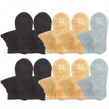 5 Pairs Women's Lace Transparent Lolita Invisible Summer Thin Non-Slip Low Cut Boat Sock Fashionable Breathable Soft Comfortable - Multicolor - View 15
