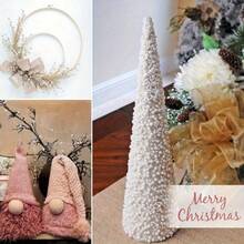 1 Roll Of Extra Long Beaded Wreath, Elegant White Faux Pearl Beaded Chain, Suitable For Wedding, Party Decoration, Durable And Flexible Hanging Ornaments, Wreath, Center Decoration Thread, Suitable For Home, Event, DIY Crafts, Event Decoration, Decorative Details, Home Decoration - Multicolor - View 7